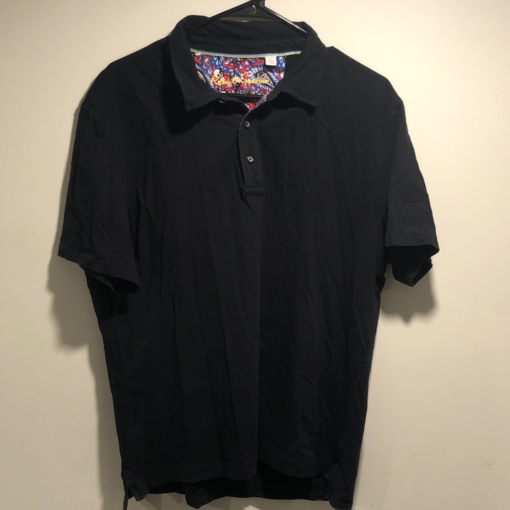 Roberto Graham Vintage Black Men's Polo Shirt